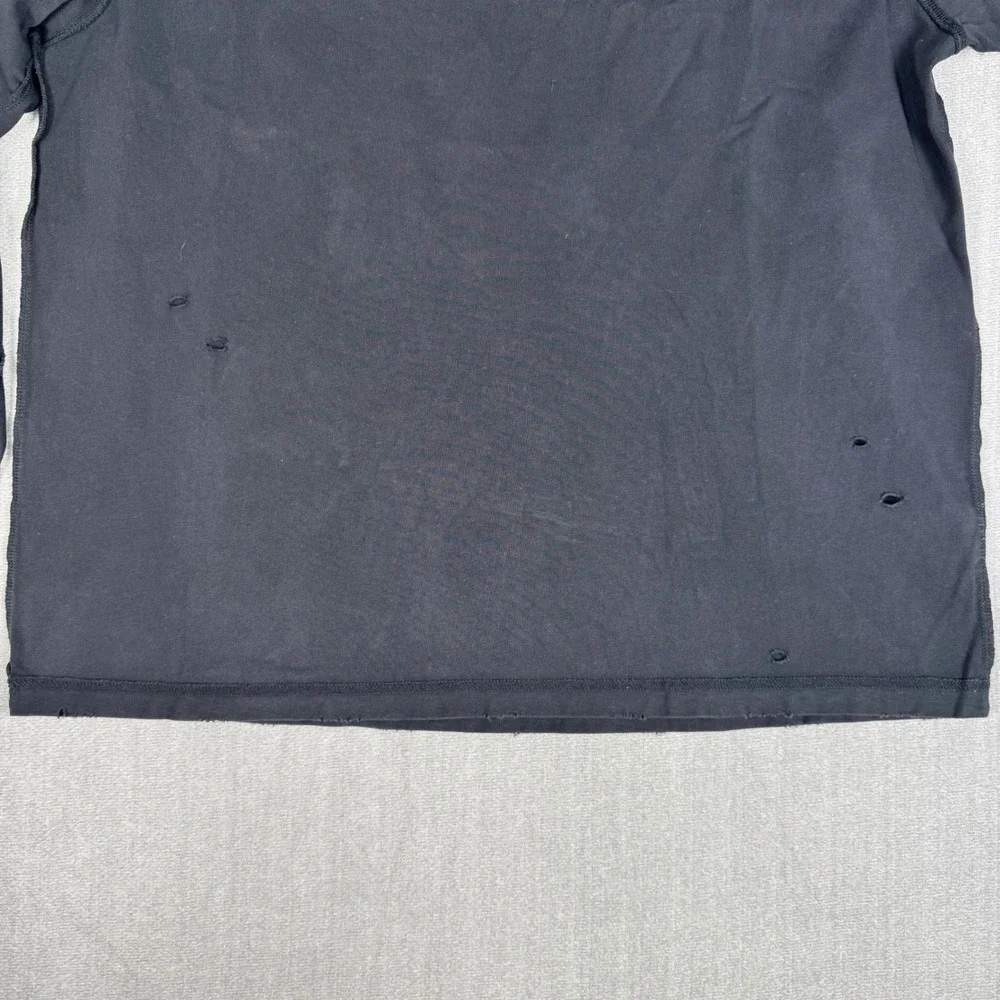 Nike Air Jordan Flight Mens Long Sleeve Graphic T-Shirt Black Red IB3134-010 L